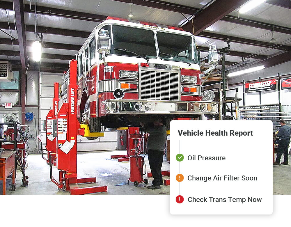 Fire truck and emergency vehicle Maintenance Software