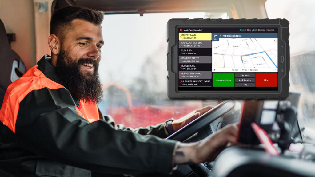 Tablet to Gateway fleet to driver communication technology