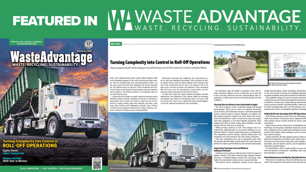 Rolloff Truck fleet management software guidance article